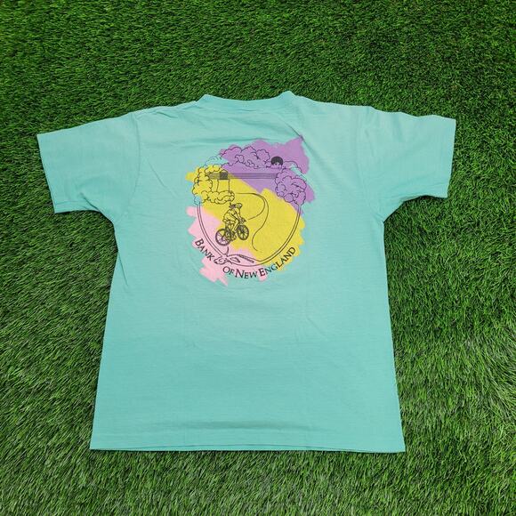 VTG 1988 Pan-Mass Challenge Tee Mens S Single Stitch USA Made Cycling Dragon - Picture 8 of 13